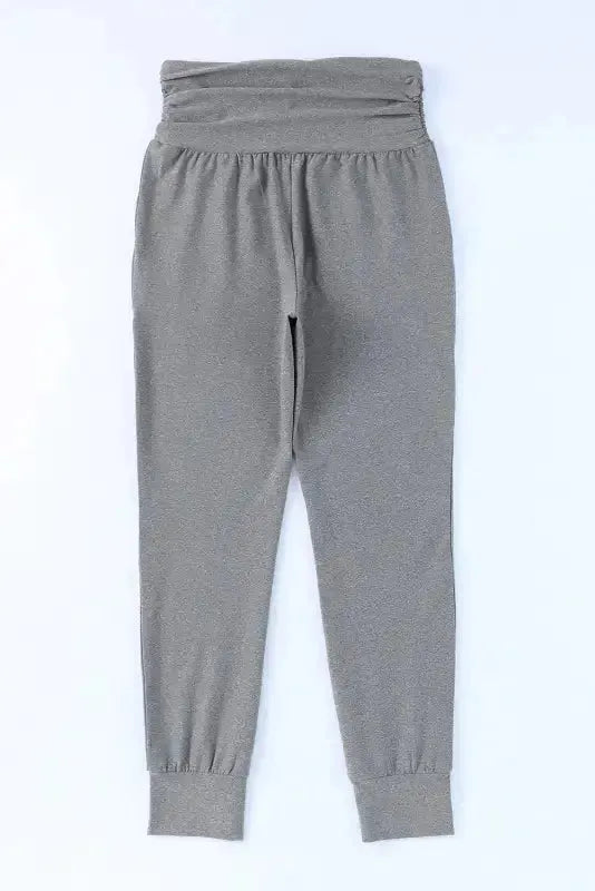 High Waist Pleated Pocket Leggings - Fashionfitz