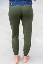High Waist Pleated Pocket Leggings - Fashionfitz