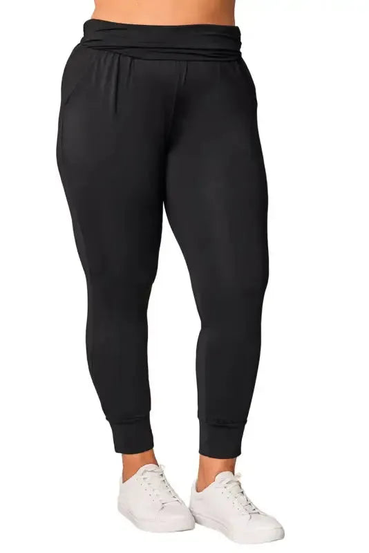 High Waist Pleated Pocket Leggings - Fashionfitz