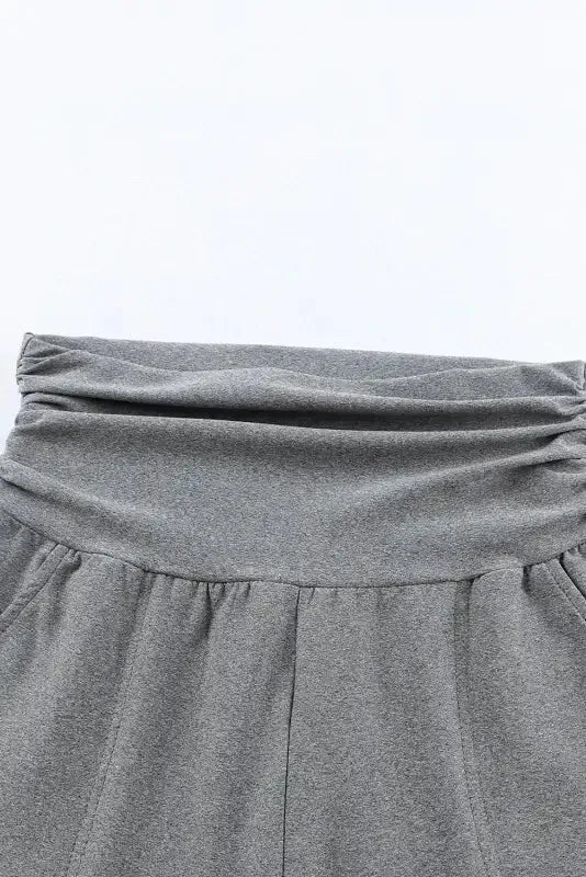 High Waist Pleated Pocket Leggings - Fashionfitz