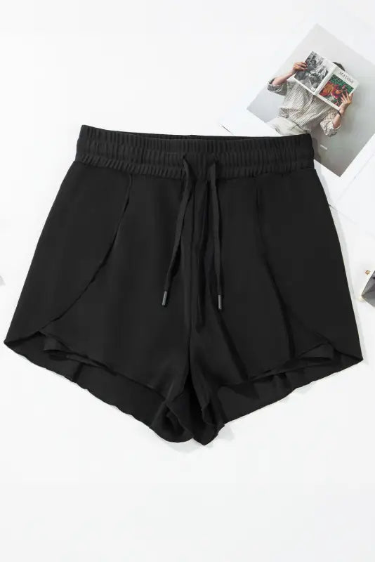 High waist swim shorts