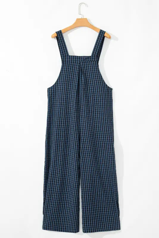 Highland chic overalls | trendy plaid high-waist fit