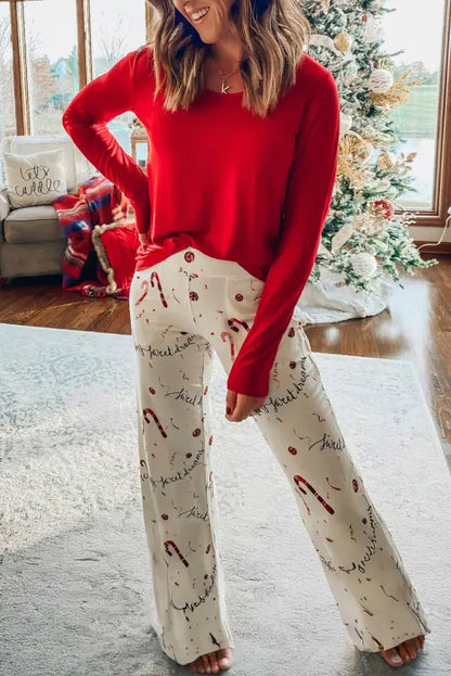 Cozy holiday hearth loungewear - festive comfort awaits!