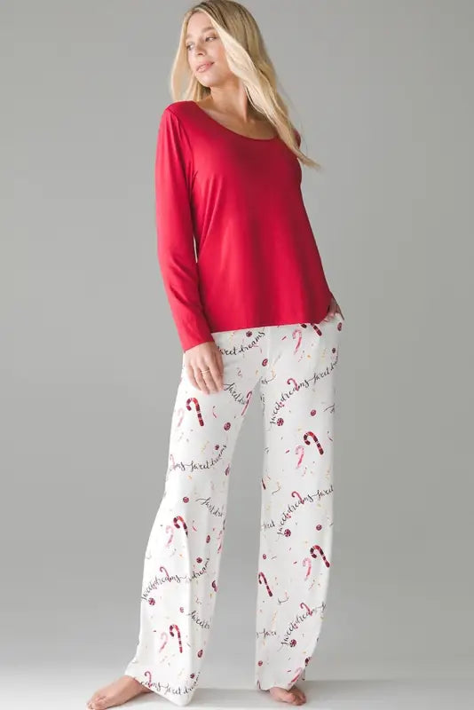 Cozy holiday hearth loungewear - festive comfort awaits!