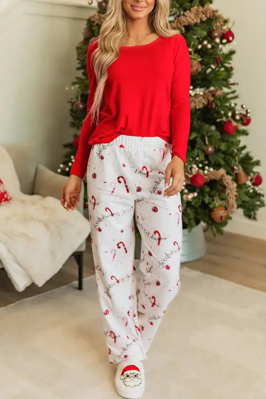 Cozy holiday hearth loungewear - festive comfort awaits!