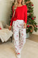 Cozy holiday hearth loungewear - festive comfort awaits!