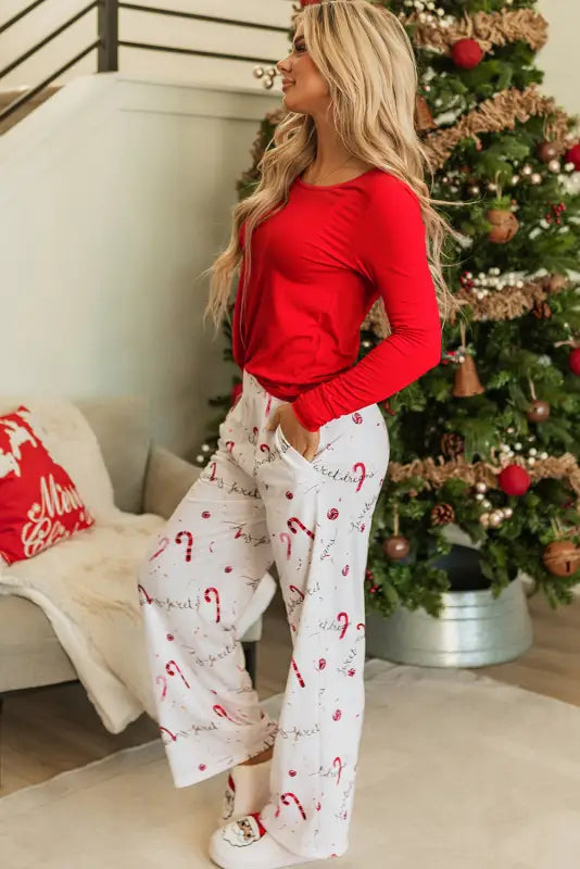 Cozy holiday hearth loungewear - festive comfort awaits!