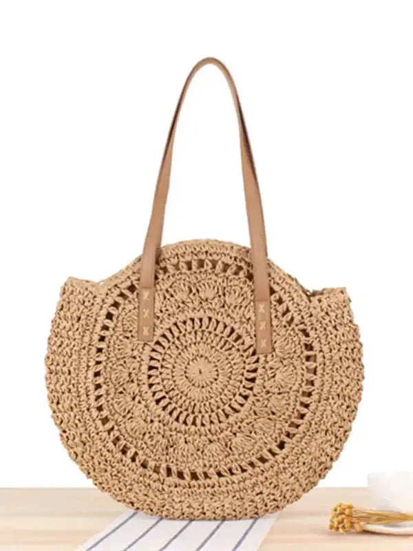 Holiday Time Straw Handbag - Fashionfitz