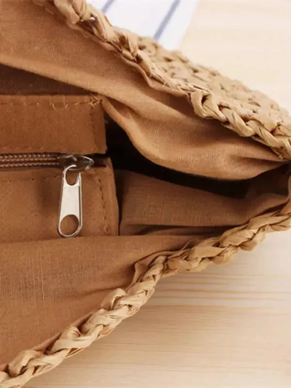 Holiday Time Straw Handbag - Fashionfitz