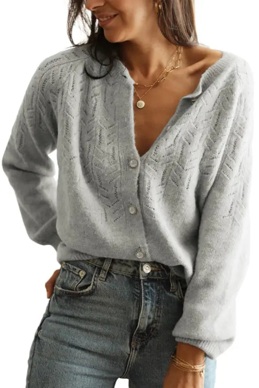 Cozy buttoned knit cardigan | women’s cardigans | fashionfitz