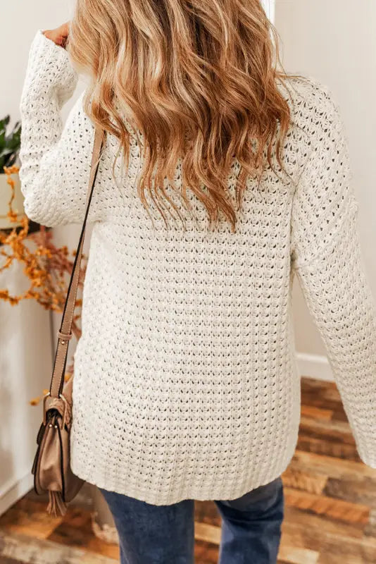 White crochet sweater | women’s jumpers | fashionfitz