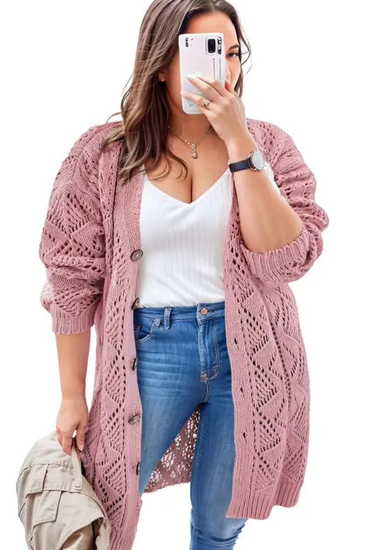 Openwork knit duster cardigan | women’s cardigans | fashionfitz