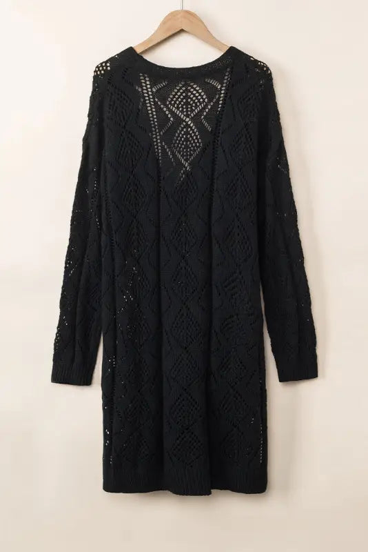 Openwork knit duster cardigan | women’s cardigans | fashionfitz