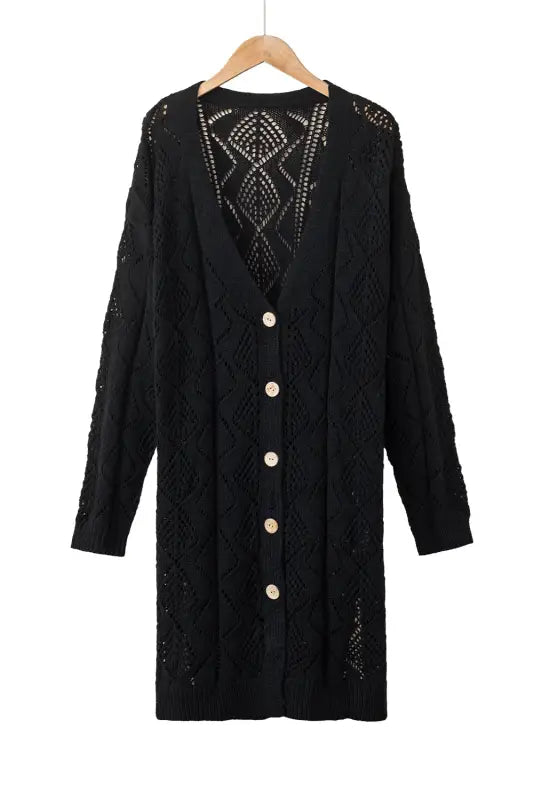 Openwork knit duster cardigan | women’s cardigans | fashionfitz