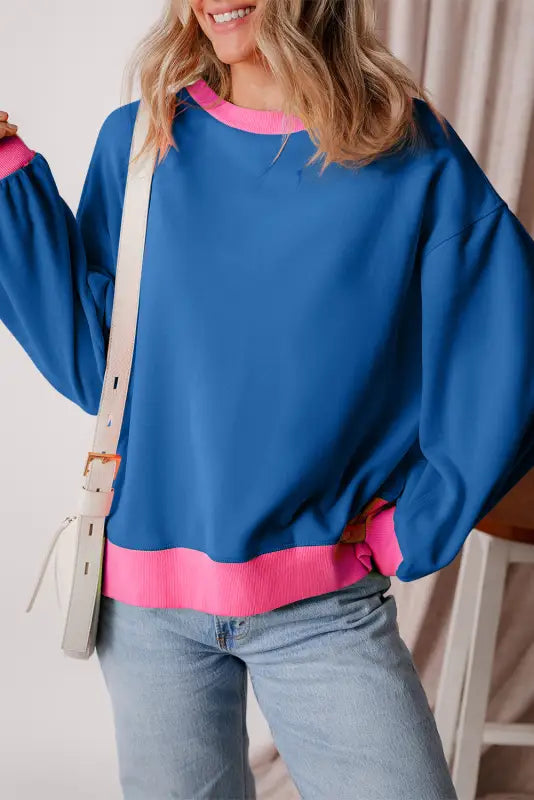 Huebloom bubbled sweatshirt - cozy elegance meets style