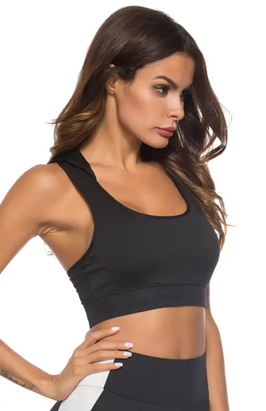 Incognito hood sports bra - bras