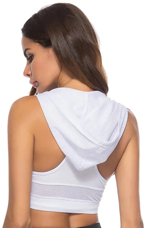 Incognito hood sports bra - bras