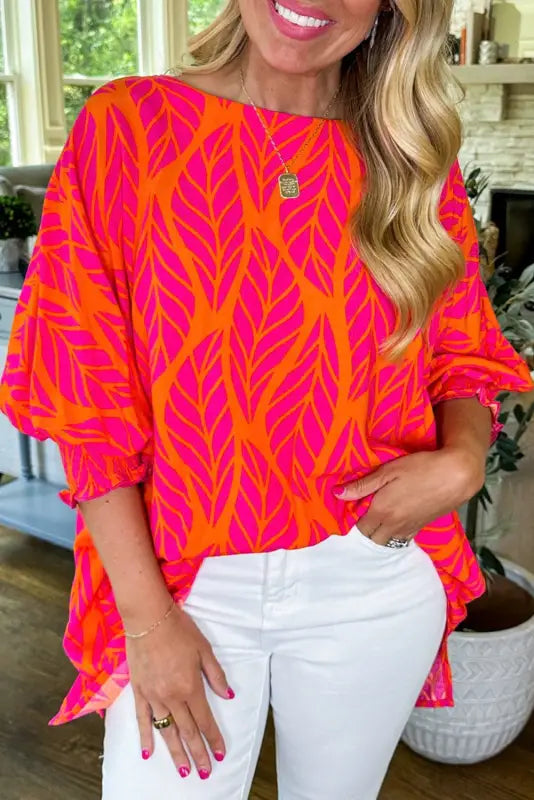 Island breeze puff sleeve blouse | women’s tops | fashionfitz