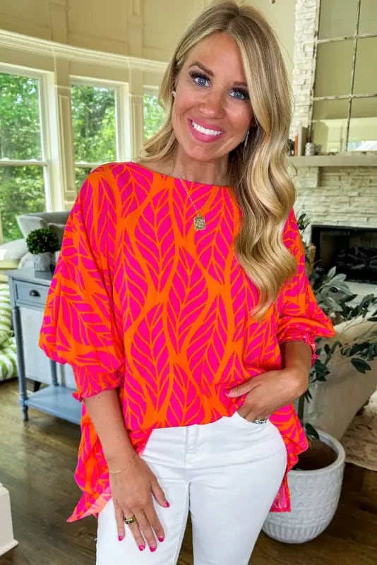 Island breeze puff sleeve blouse | women’s tops | fashionfitz