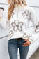 Ivory floret zip sweater | stylish sweaters | fashionfitz