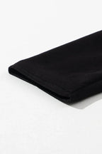 Black Asymmetric Zipper Belted Hem Jacket - Fashionfitz