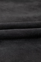 Black Asymmetric Zipper Belted Hem Jacket - Fashionfitz