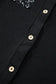 Black Sequin Patch Chest Pocket Corded Shacket - Fashionfitz