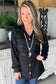 Black Sequin Patch Chest Pocket Corded Shacket - Fashionfitz