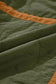 Green Stitching Quilted Drawstring Jacket - Fashionfitz