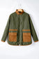 Green Stitching Quilted Drawstring Jacket - Fashionfitz