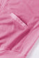Rose Thermal Waffle Knit Full Zipper Hooded Jacket - Fashionfitz