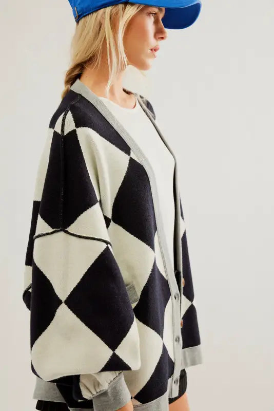 Jet set contrast cardigan | women’s cardigans | fashionfitz