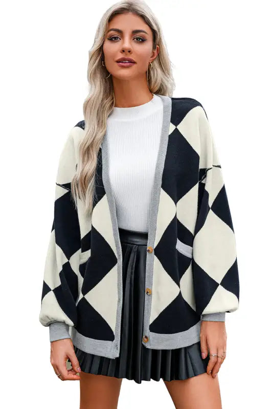 Jet set contrast cardigan | women’s cardigans | fashionfitz