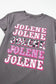 Jolene graphic crewneck tunic t shirt - tops & tees