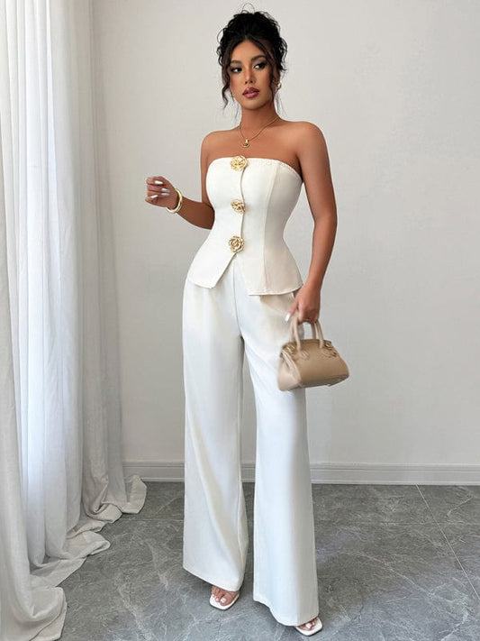 Co-ords Cracker khaki / S Elegant White Co-ord Suit