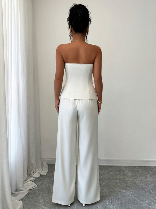 Co-ords Elegant White Co-ord Suit