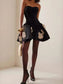 Party Dresses Black Floral Bandage Dress with Tutu Tutu