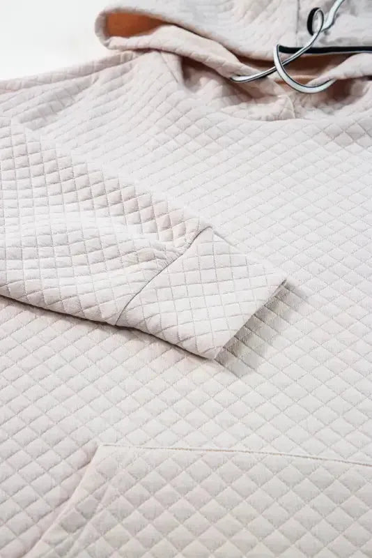 Kangaroo Pocket Quilted Hooded Dress - Fashionfitz