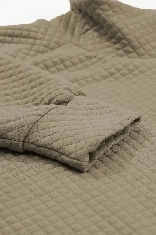 Kangaroo Pocket Quilted Hooded Dress - Fashionfitz