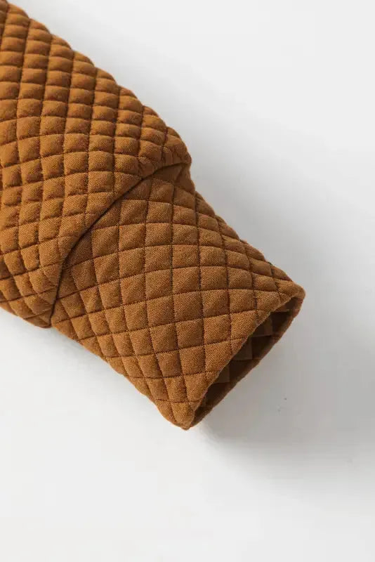 Kangaroo Pocket Quilted Hooded Dress - Fashionfitz