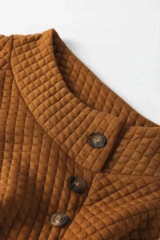 Kangaroo Pocket Quilted Hooded Dress - Fashionfitz