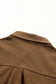 Khaki aztec pattern corduroy shacket - jackets