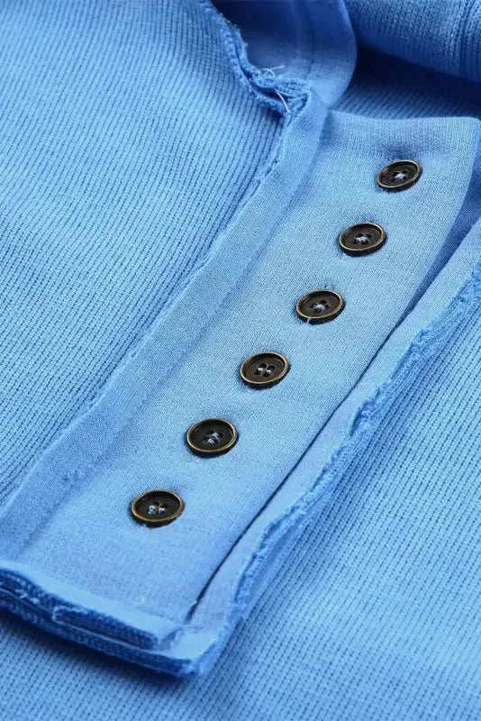 Khaki Casual Button Solid Patchwork Trim Hoodie - Fashionfitz