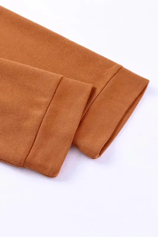 Khaki Casual Button Solid Patchwork Trim Hoodie - Fashionfitz