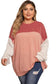 Khaki Corded 2pcs Colorblock Pullover and Pants Outfit - Fashionfitz