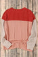 Khaki Corded 2pcs Colorblock Pullover and Pants Outfit - Fashionfitz