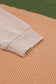 Khaki Corded 2pcs Colorblock Pullover and Pants Outfit - Fashionfitz