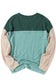 Khaki Corded 2pcs Colorblock Pullover and Pants Outfit - Fashionfitz