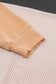 Khaki Corded 2pcs Colorblock Pullover and Pants Outfit - Fashionfitz