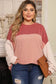 Khaki Corded 2pcs Colorblock Pullover and Pants Outfit - Fashionfitz